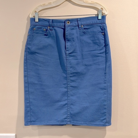 🔥Ralph Lauren Classic Blue Denim Skirt🔥 - Picture 1 of 7